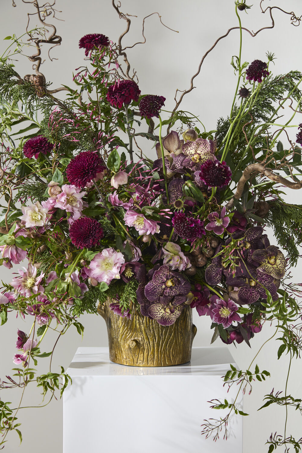 Winter Forest Planter | Antique Gold