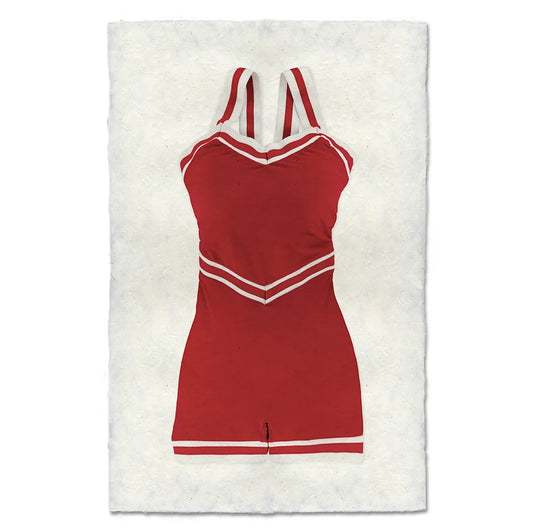 Solid Red Retro Bathing Suit - Eric & Eloise Collection