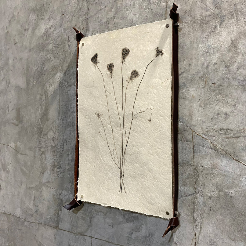 Leather & Steel Hanger (for trilogies) - Eric & Eloise Collection