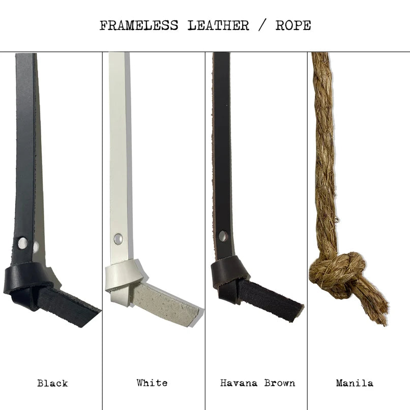 Leather & Steel Hanger (for trilogies) - Eric & Eloise Collection