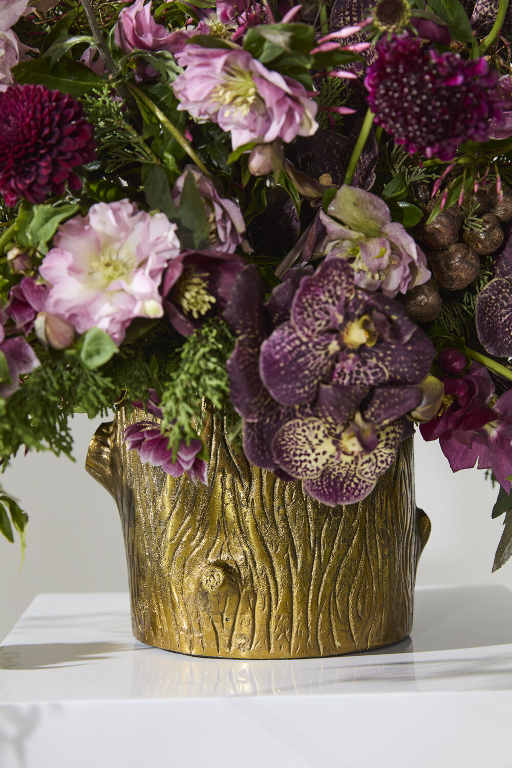 Winter Forest Planter | Antique Gold